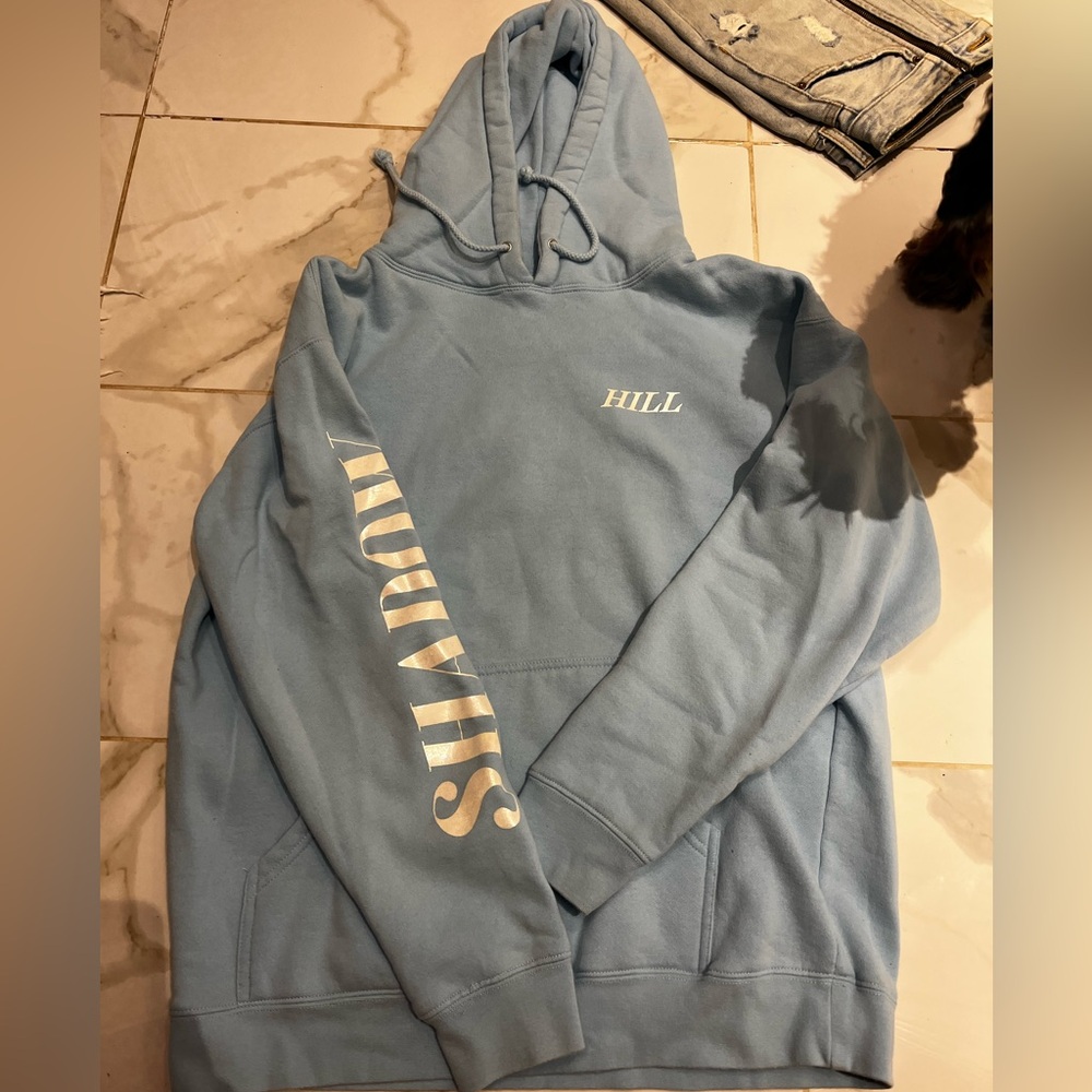 Light blue shadow hill hoodie